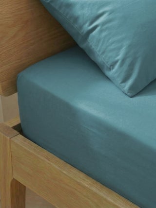 Lenzuolo con angoli per letto matrimoniale (180x200) in cotone - Kiabi Home