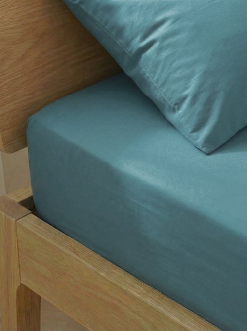 Lenzuolo con angoli per letto matrimoniale (180x200) in cotone - Kiabi Home - Kiabi