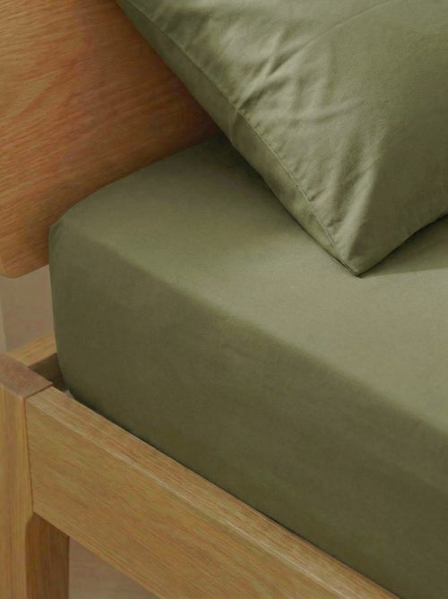 Lenzuolo con angoli per letto matrimoniale (180x200) in cotone - Kiabi Home - Kiabi