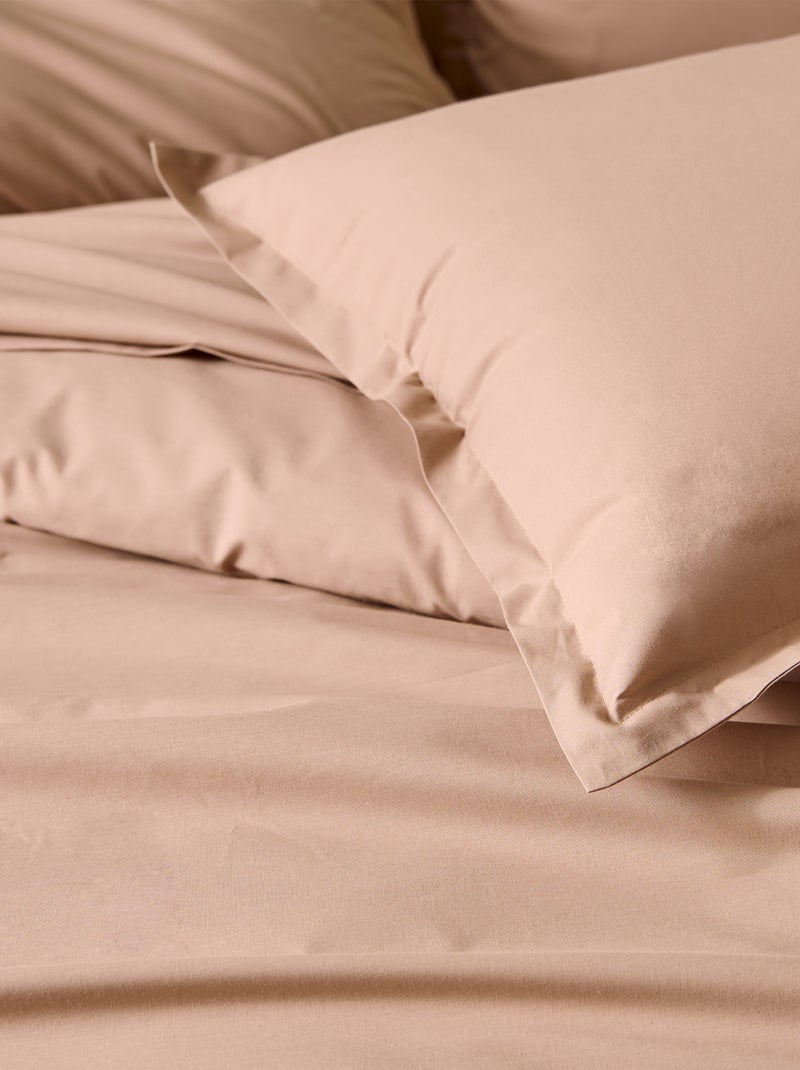 Lenzuolo con angoli per letto reclinabile in percalle di cotone tinta unita con angolo da 30 cm Arancione chiaro - Kiabi