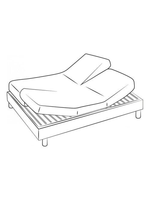 Lenzuolo con angoli per letto reclinabile in percalle di cotone tinta unita con angolo da 30 cm - Kiabi