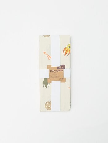 Lenzuolo con angoli 1 persona 90 x 190 cm in cotone - Kiabi Home