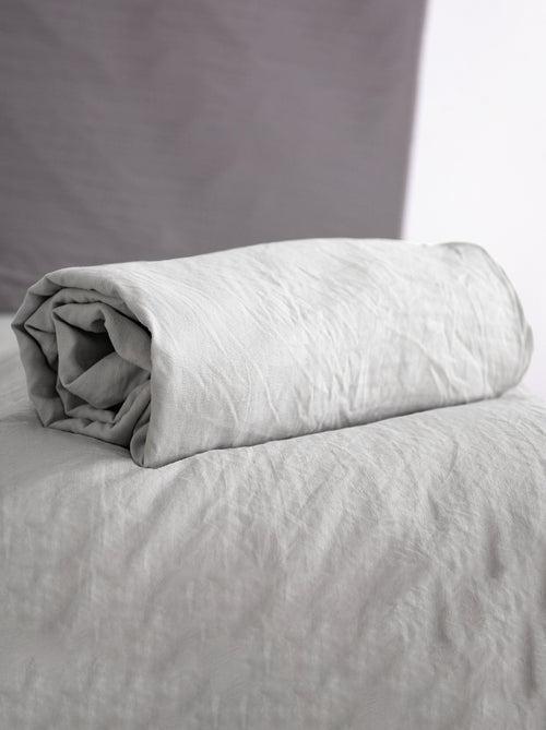 Lenzuolo con angoli tinta unita - 1 o 2 persone / 90x190 / 140x190 / 160x200 - Kiabi Lenzuolo con angoli tinta unita - 1 o 2 persone / 90x190 / 140x190 / 160x200 - Kiabi