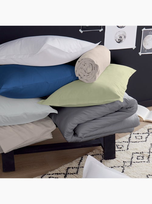 Lenzuolo da camera in sateen di cotone tinta unita - Kiabi