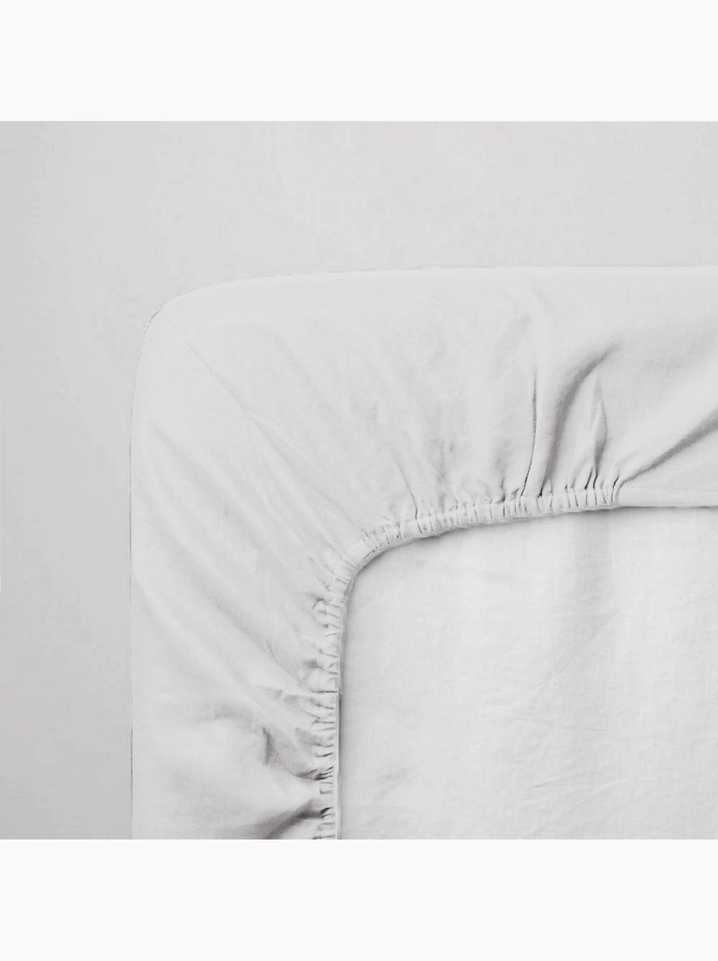 Lenzuolo di Jersey per letto matrimoniale Bianco - Kiabi