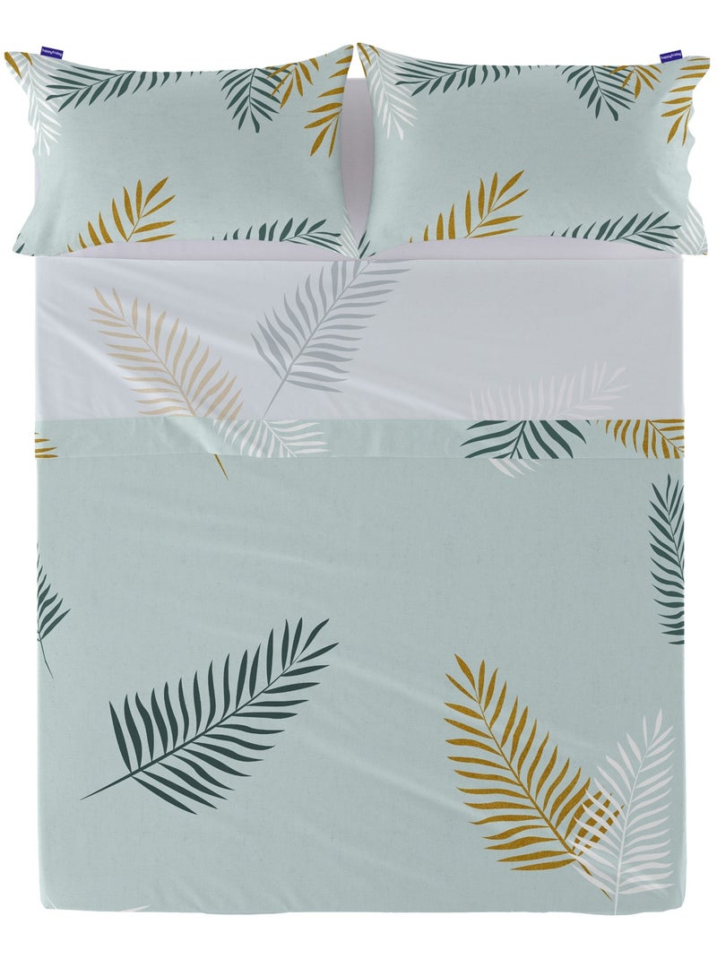 Lenzuolo Foliage mint "Happyfriday" Bianco - Kiabi