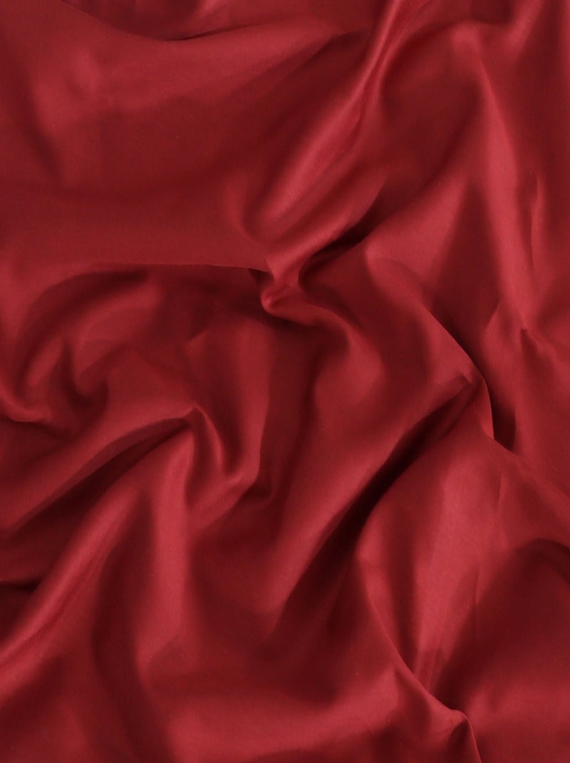 Lenzuolo in raso di cotone Bordeaux - Kiabi