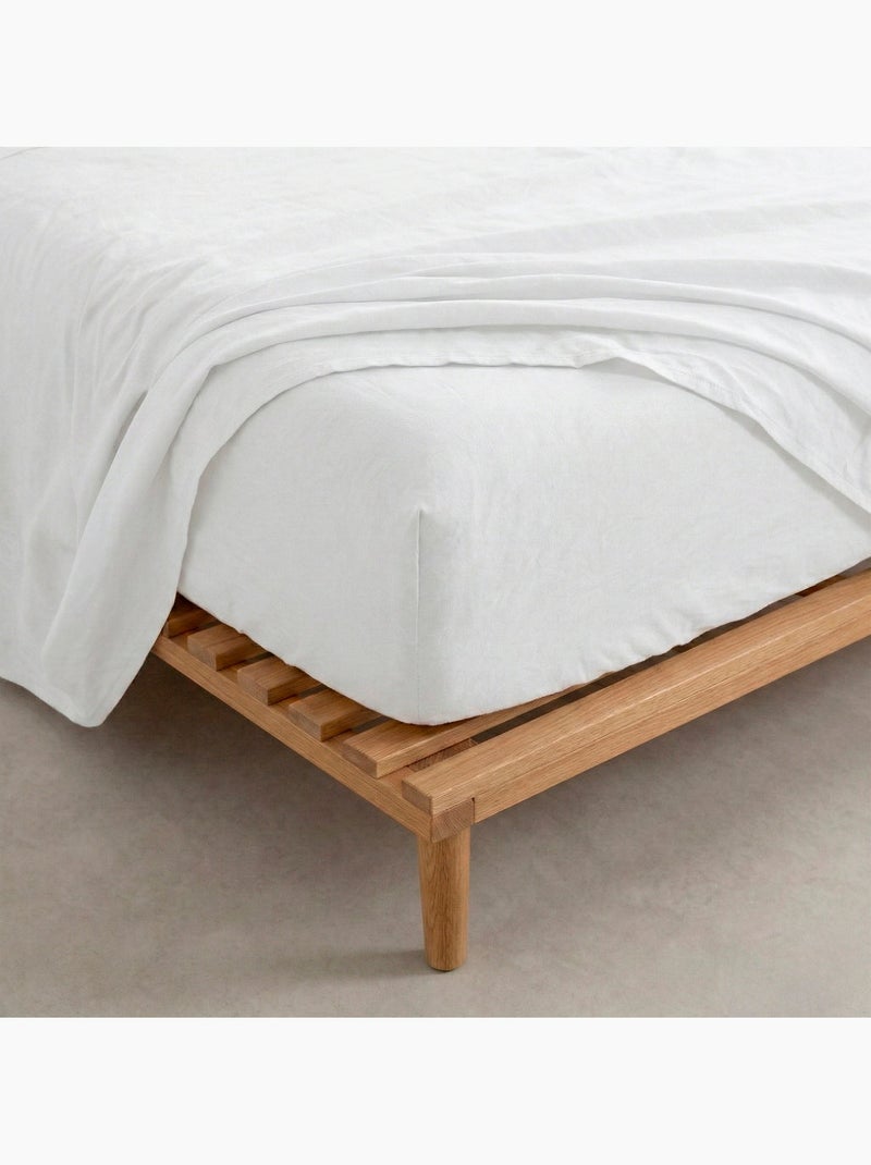 Lenzuolo inferiore Basic "Happyfriday" Bianco - Kiabi