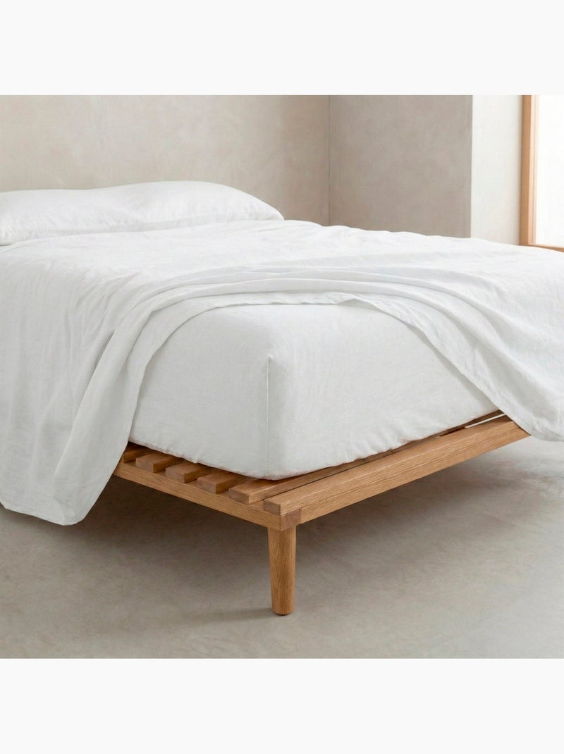 Lenzuolo inferiore Basic "Happyfriday" Bianco sporco - Kiabi