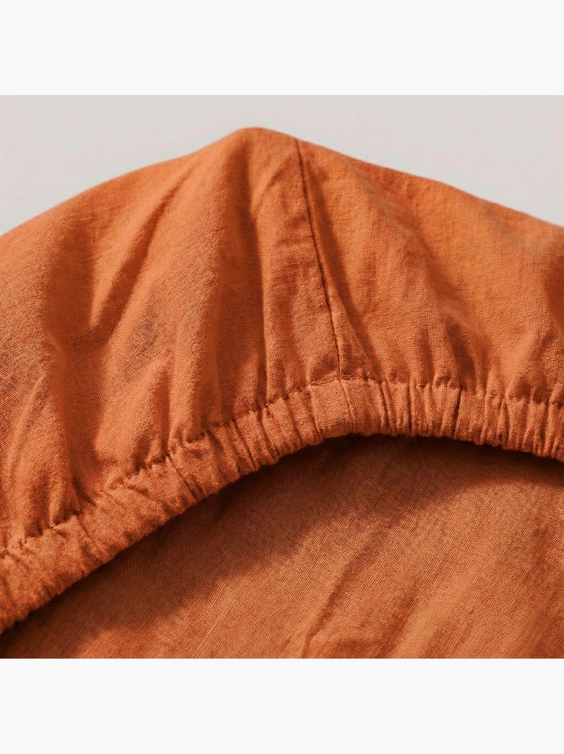 Lenzuolo inferiore Basic "Happyfriday" Terracotta - Kiabi