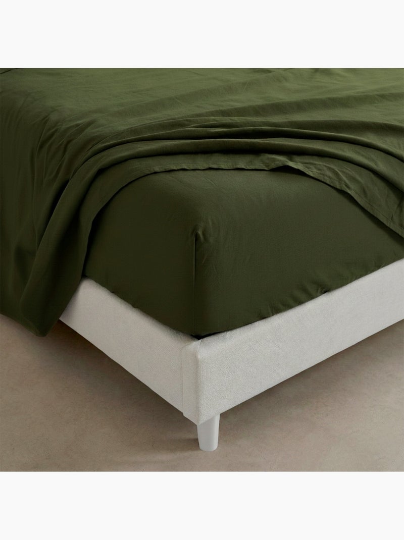 Lenzuolo inferiore Basic "Happyfriday" Verde - Kiabi