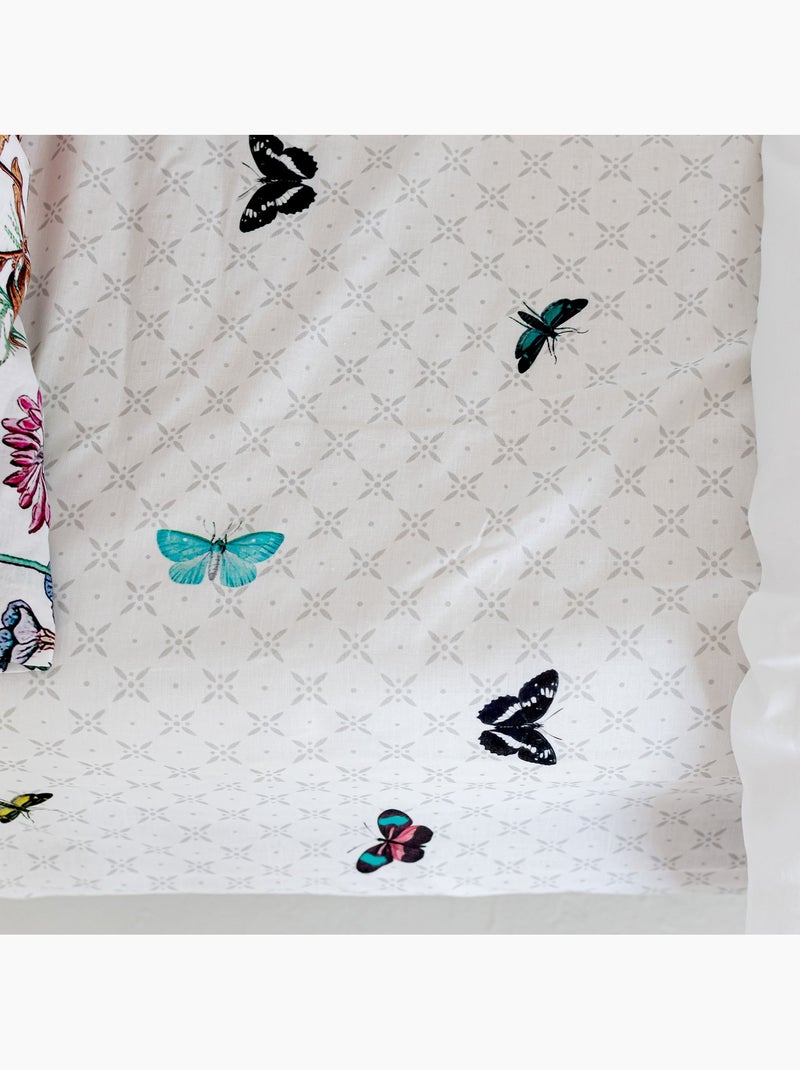 Lenzuolo inferiore Birds of paradise "Happyfriday" Multicolore - Kiabi