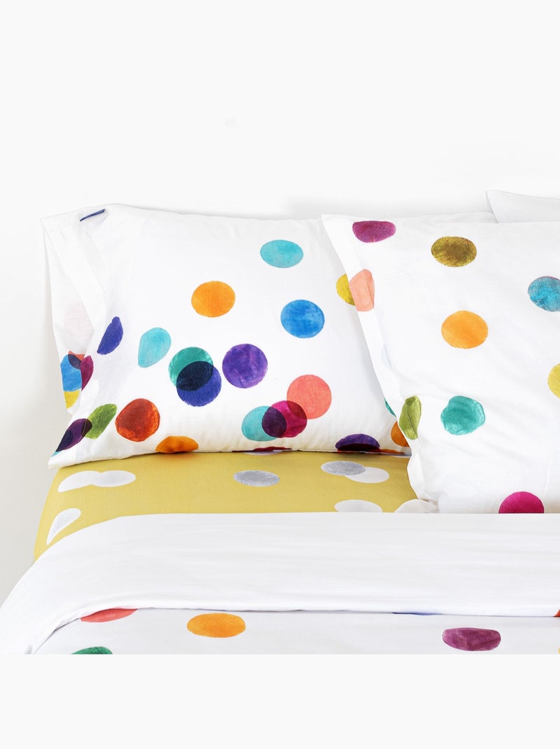 Lenzuolo inferiore Confetti "Happyfriday" Bianco - Kiabi