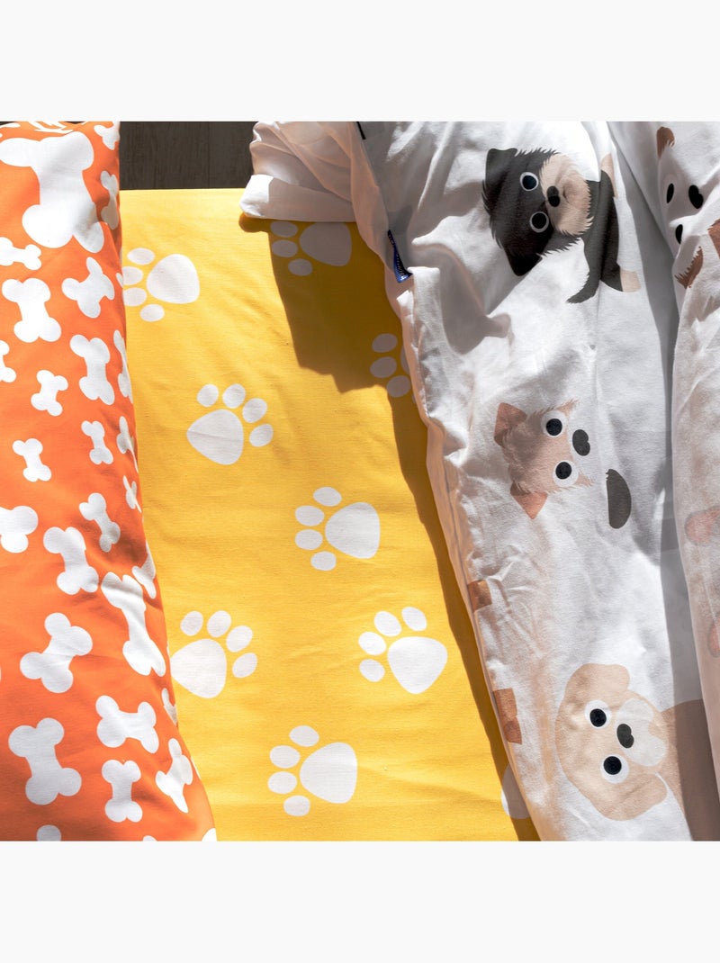 Lenzuolo inferiore Dogs "Happyfriday" Bianco - Kiabi