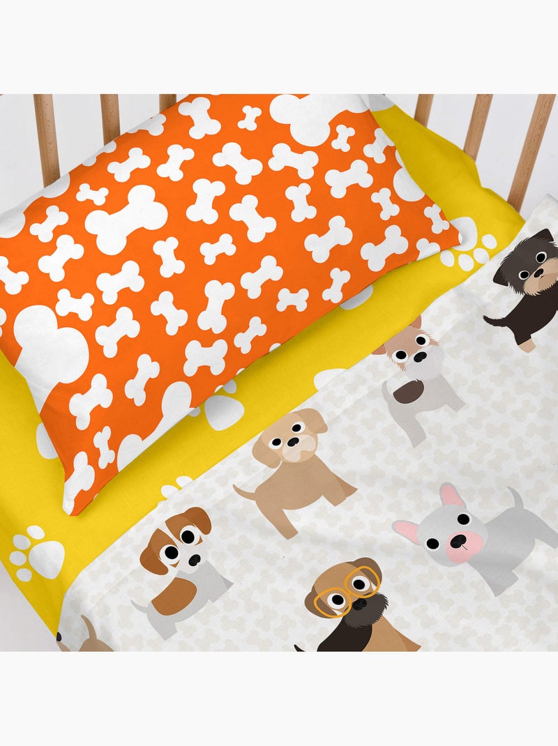 Lenzuolo inferiore Dogs "Happyfriday" Multicolore - Kiabi