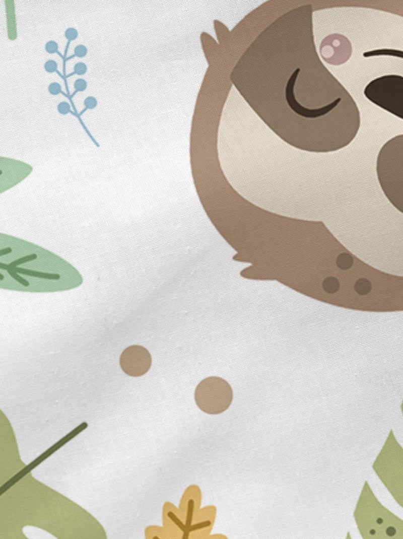 Lenzuolo inferiore Happy sloth "Happyfriday" Bianco - Kiabi