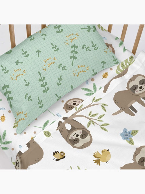 Lenzuolo inferiore Happy sloth "Happyfriday" - Kiabi Lenzuolo inferiore Happy sloth "Happyfriday" - Kiabi