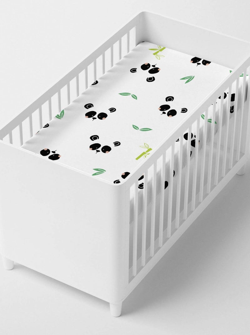 Lenzuolo inferiore Panda garden "Happyfriday" Bianco - Kiabi