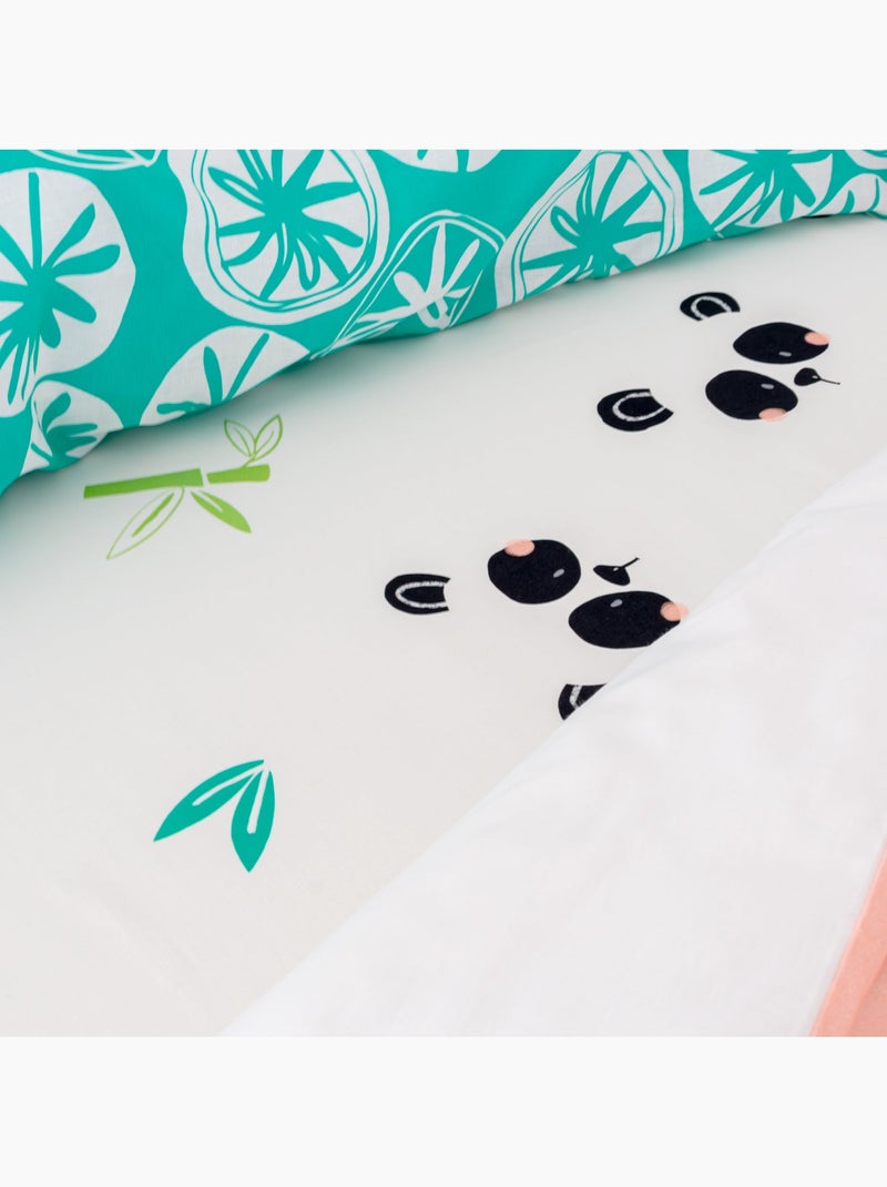 Lenzuolo inferiore Panda garden "Happyfriday" Multicolore - Kiabi