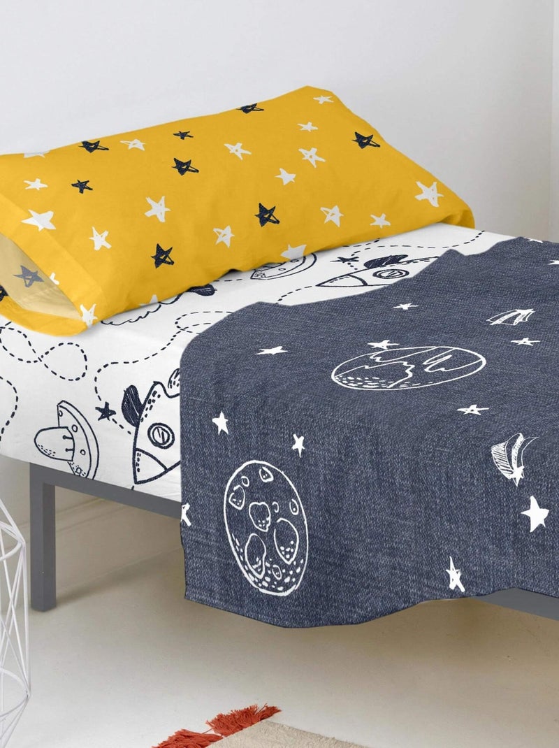Lenzuolo inferiore Starspace "Happyfriday" Bianco - Kiabi
