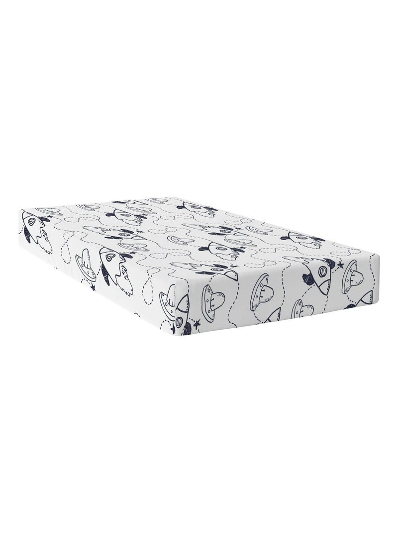 Lenzuolo inferiore Starspace "Happyfriday" Blu Bianco - Kiabi