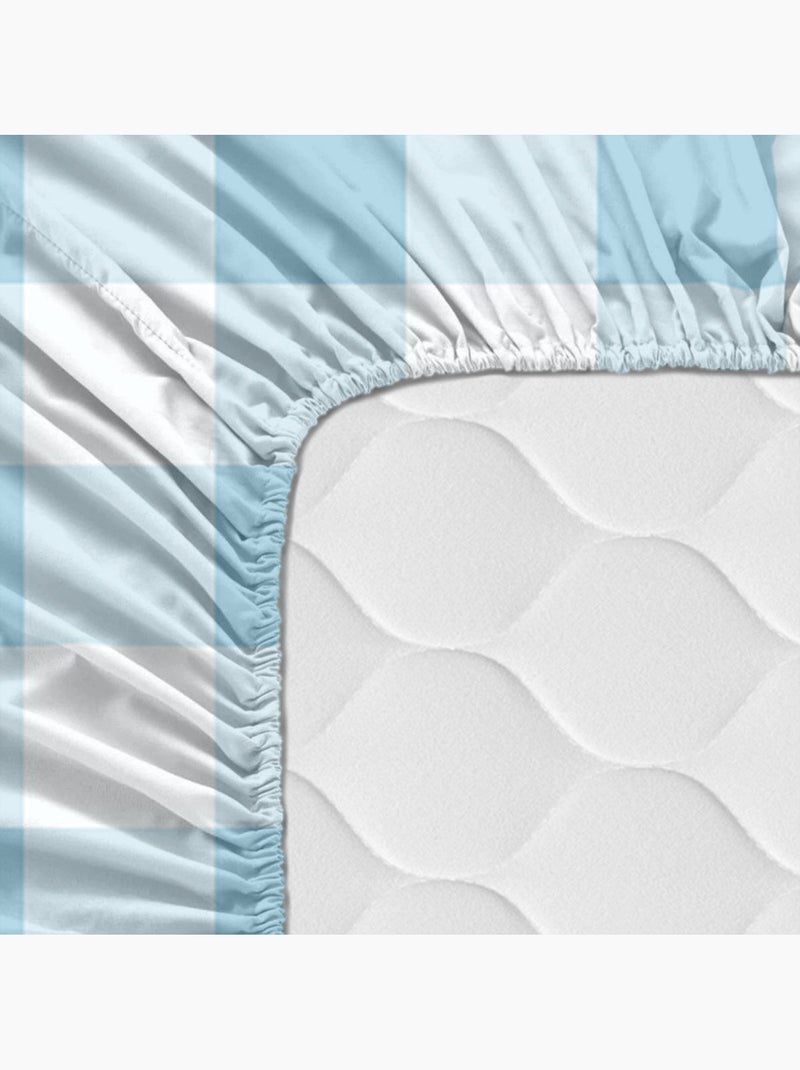 Lenzuolo inferiore Vichy "Happyfriday" Blu - Kiabi