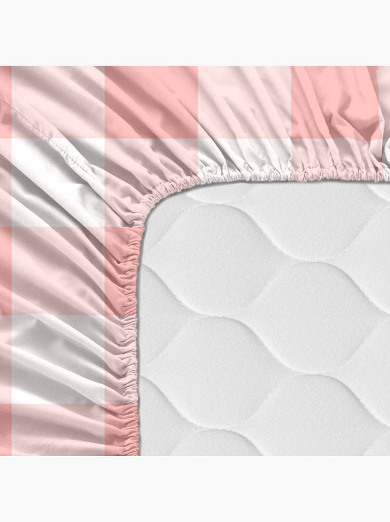 Lenzuolo inferiore Vichy "Happyfriday" Rosa - Kiabi
