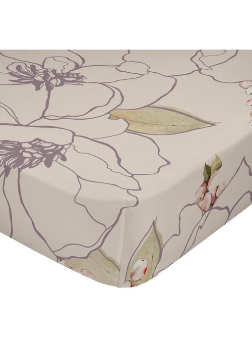 Lenzuolo inferiore White peonies "Happyfriday" - Kiabi