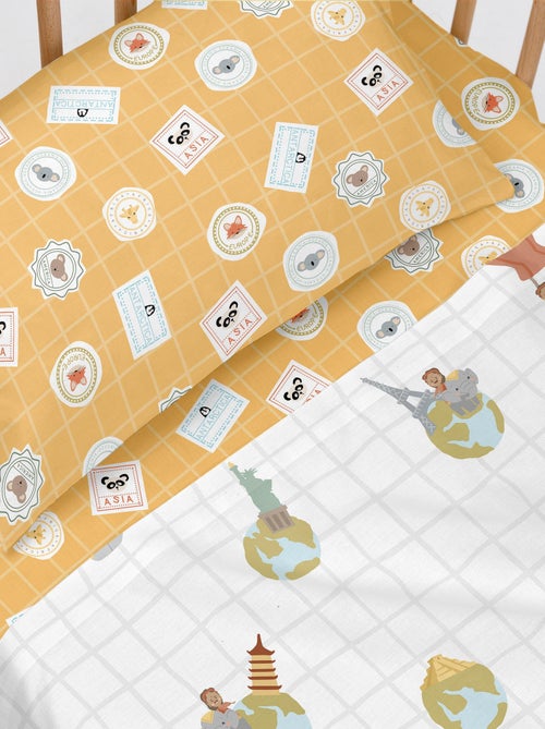 Lenzuolo inferiore World trip "Happyfriday" - Kiabi