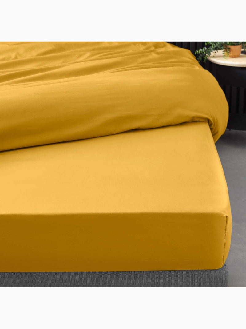 Lenzuolo liscio 100% cotone percalle ORIGINE Giallo - Kiabi