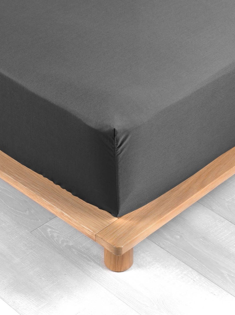 Lenzuolo liscio 100% cotone percalle ORIGINE Grigio - Kiabi