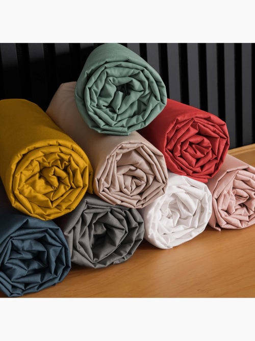 Lenzuolo liscio 100% cotone percalle ORIGINE - Kiabi Lenzuolo liscio 100% cotone percalle ORIGINE - Kiabi