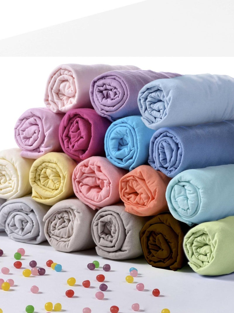 Lenzuolo matrimoniale in cotone certificato Oeko tex Grigio perla - Kiabi