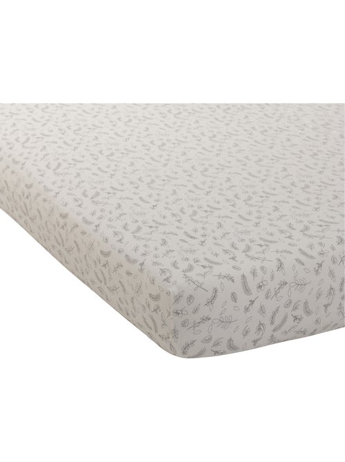 Lenzuolo matrimoniale per bebè in jersey con motivo a foglie - Kiabi