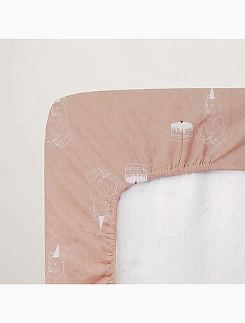 Lenzuolo matrimoniale per neonato in 100% jersey di cotone elasticizzato