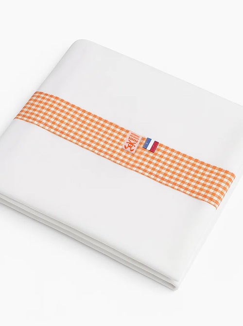 Lenzuolo piano in cotone biologico bianco - Kiabi