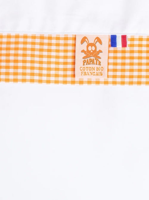 Lenzuolo piano in cotone biologico bianco - Kiabi