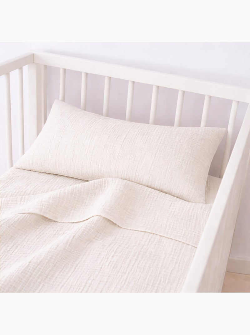 Lenzuolo Piano in cotone biologico bianco Bianco - Kiabi