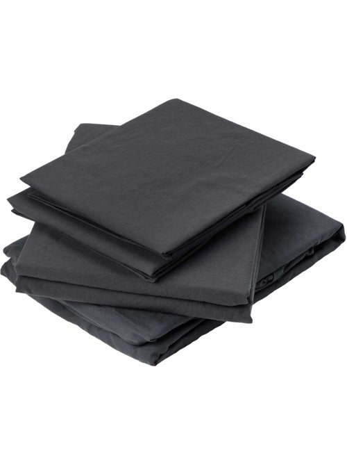 Lenzuolo piatto in cotone lavato - Kiabi