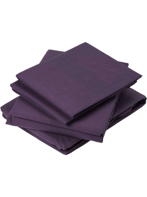 Lenzuolo piatto in cotone lavato - Kiabi