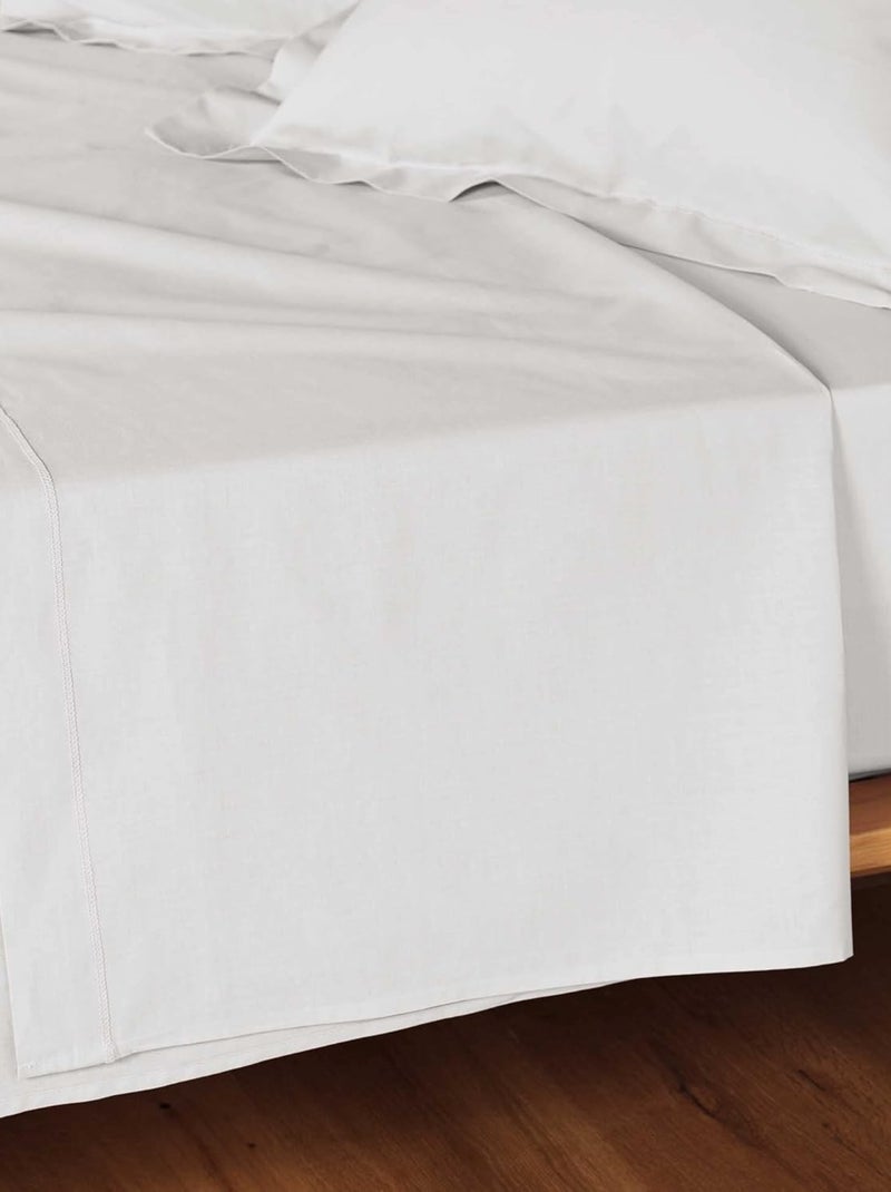 Lenzuolo piatto in Cotone LINA Douceur d'Intérieur Bianco - Kiabi