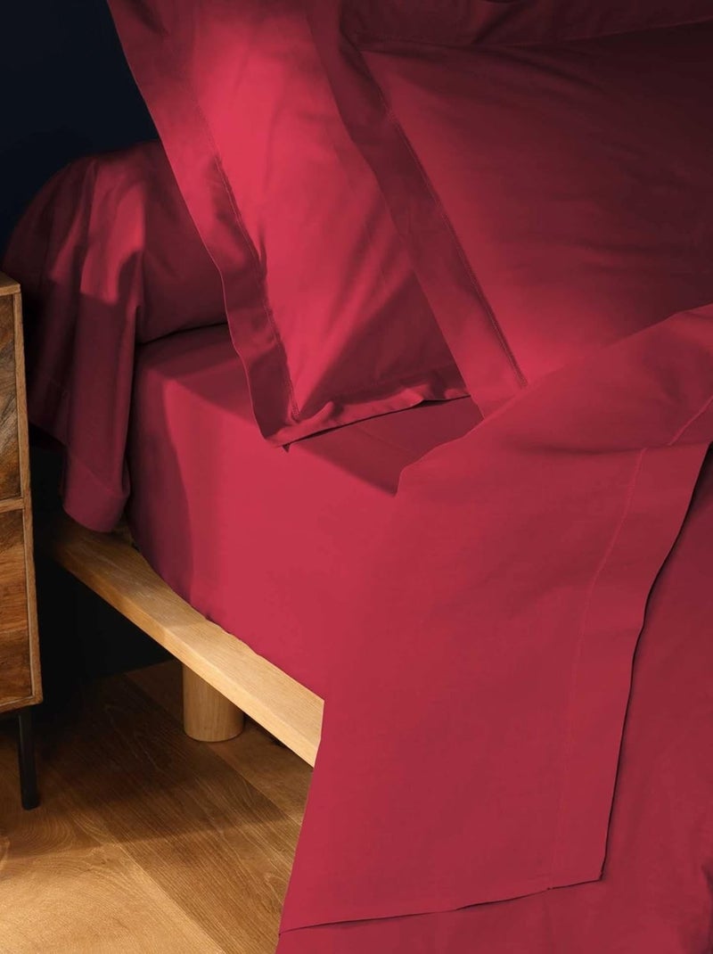 Lenzuolo piatto in Cotone NOA PROMO LINGE Rosso - Kiabi