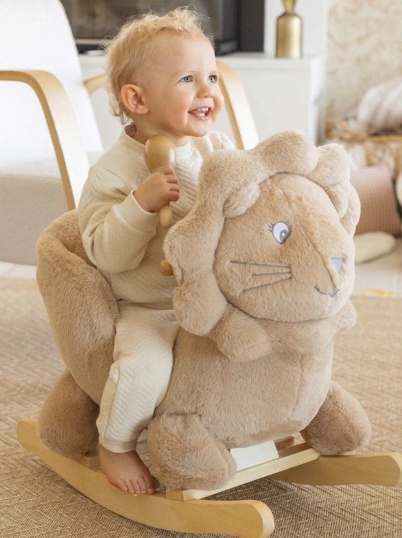 Leone a dondolo per bambino Beige - Kiabi
