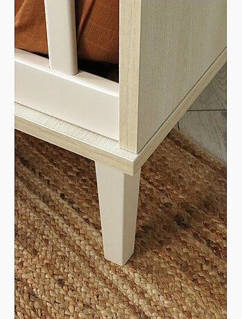 Lettino 120x60 su piedini - finitura in legno di faggio - SAUTHON