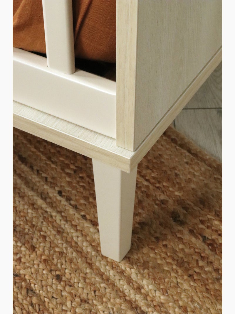 Lettino 120x60 su piedini - finitura in legno di faggio - SAUTHON Beige - Kiabi