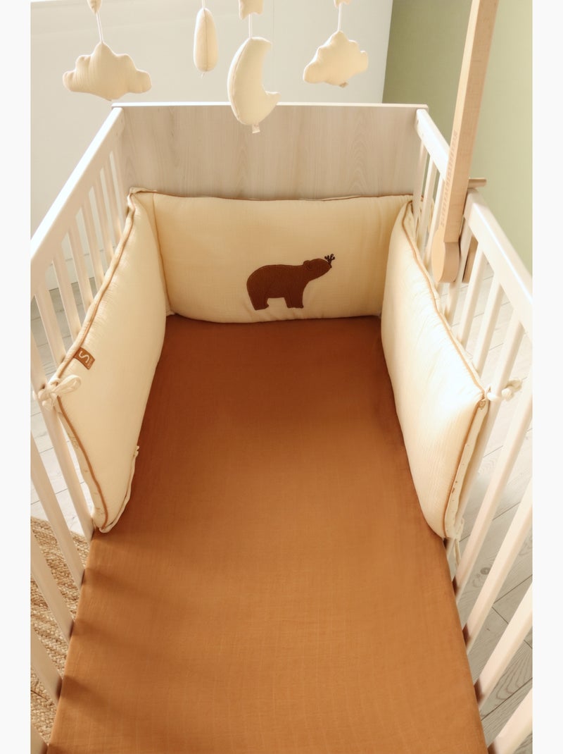 Lettino 120x60 su piedini - finitura in legno di faggio - SAUTHON Beige - Kiabi