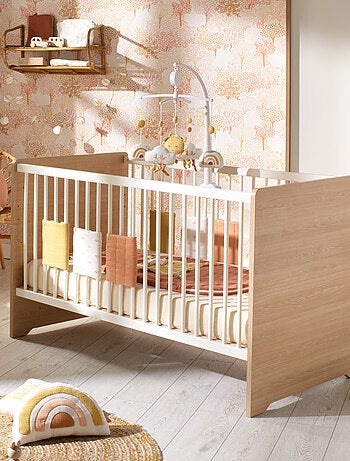 Lettino 140x70 - Little Big Bed in legno, decoro rovere - SAUTHON
