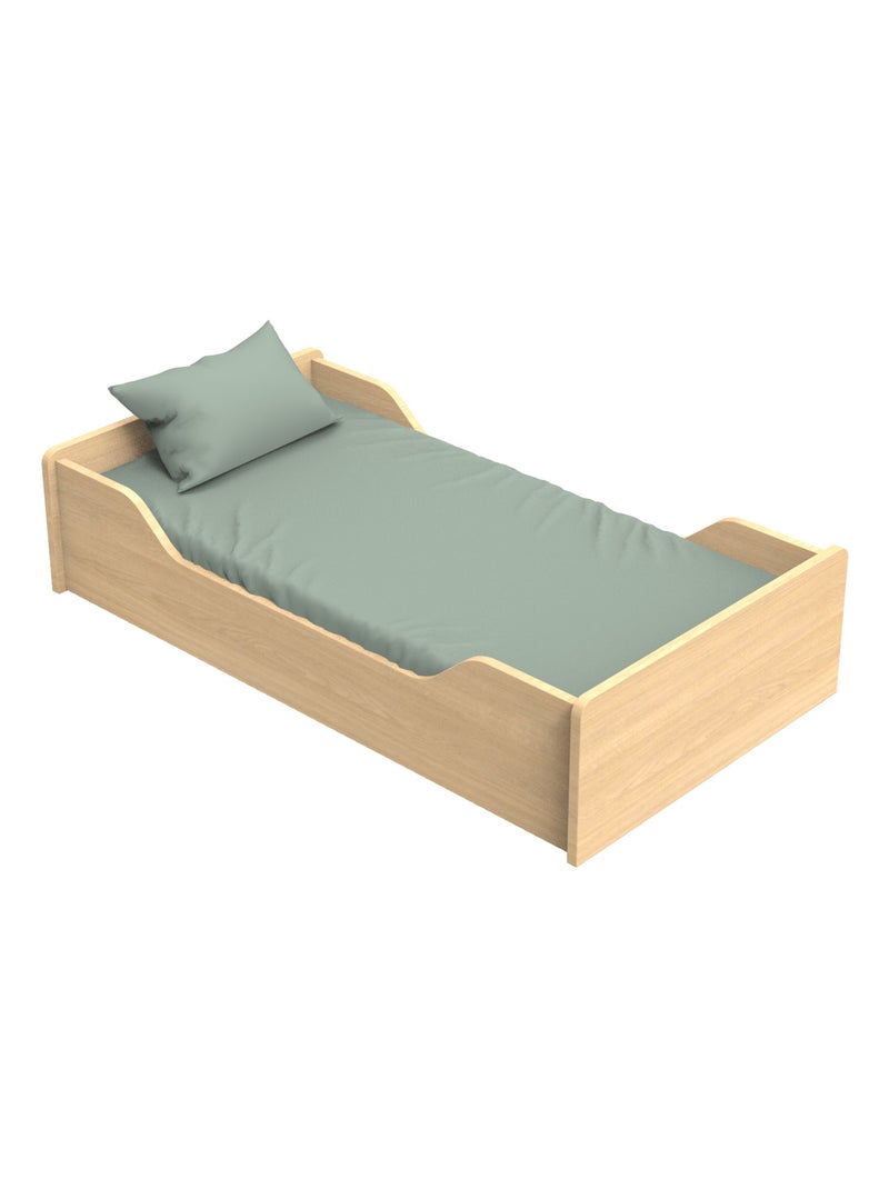 Lettino 140x70 - Little Big Bed in legno, decoro rovere - SAUTHON Beige - Kiabi