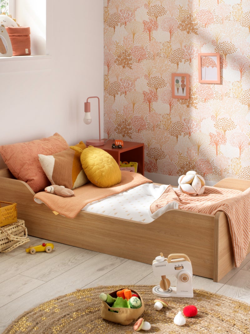 Lettino 140x70 - Little Big Bed in legno, decoro rovere - SAUTHON Beige - Kiabi