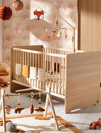 Lettino 140x70 - Little Big Bed in legno, decoro rovere - SAUTHON